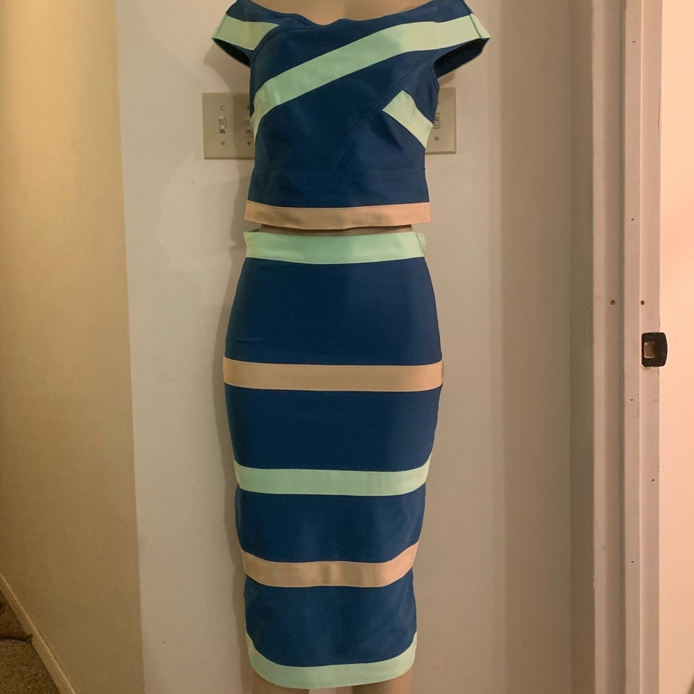 Bandage two pieces set (skirt&top)